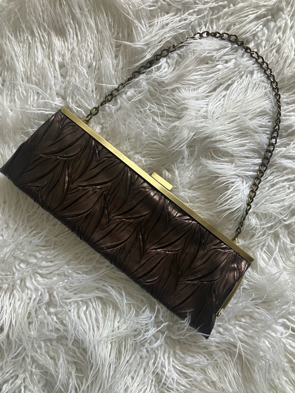 Jessica McClintock Bronze Clutch